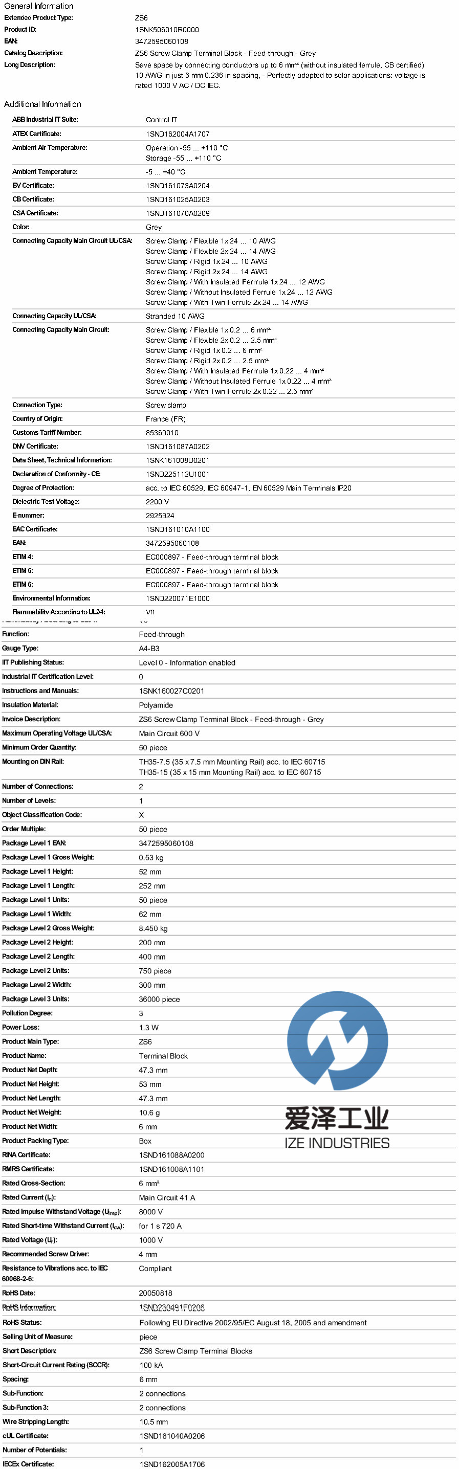 ENTRELEC-导轨安装接线端子ZS6 1SNK506010R0000 天生赢家凯发一触即发工业 izeindustries.jpg