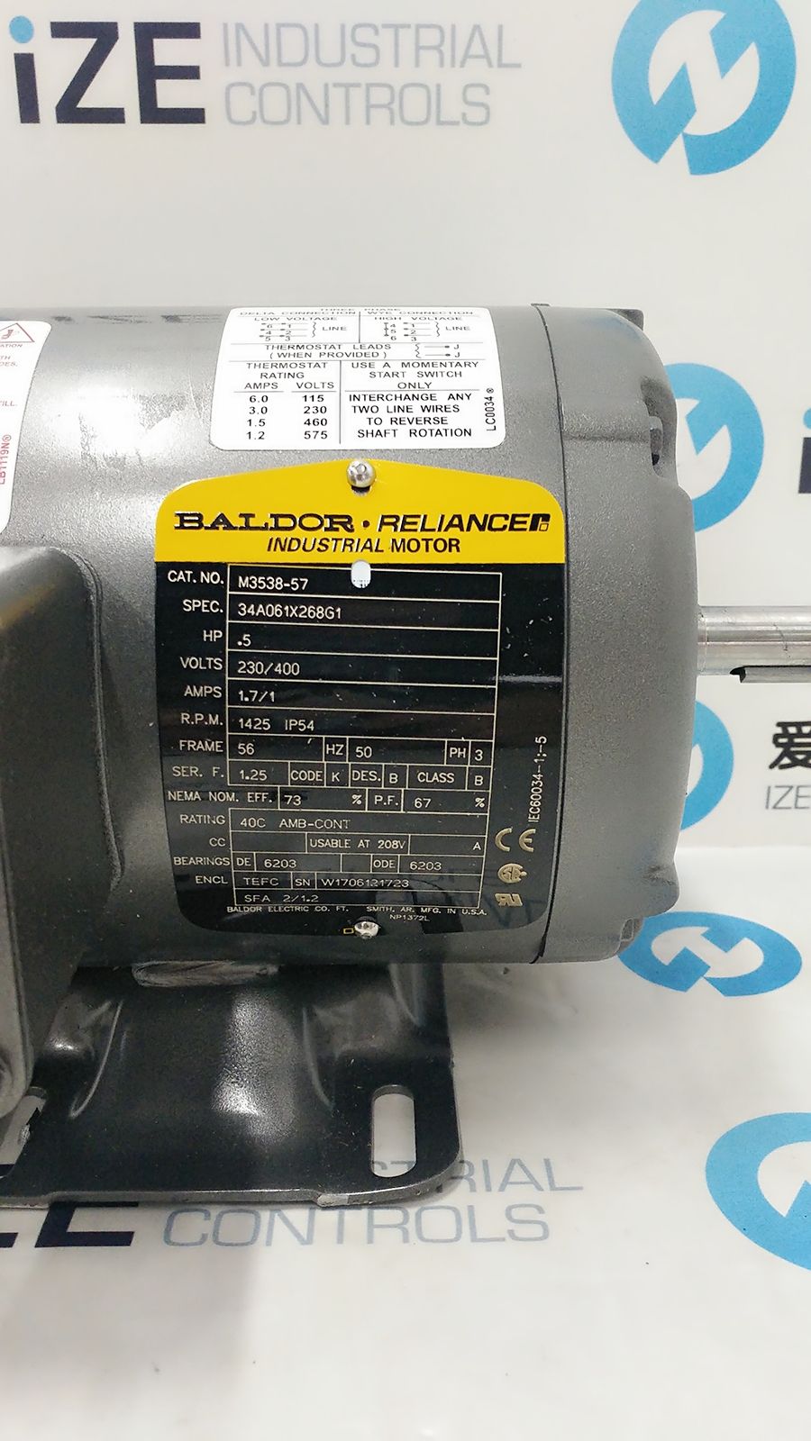 BALDOR RELIANCEN M3538-57 天生赢家凯发一触即发工业 izeindustries 发货照片 (5).jpg