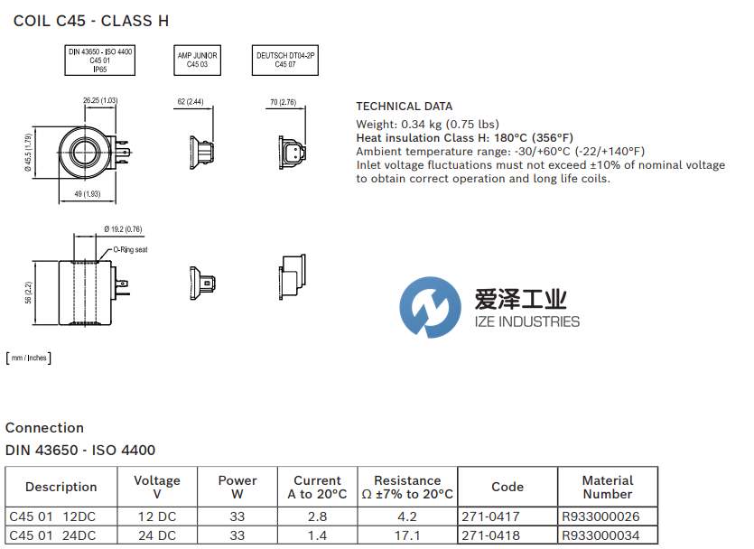 REXROTH电磁线圈C45 01 12DC R933000026 天生赢家凯发一触即发工业 izeindustries.png
