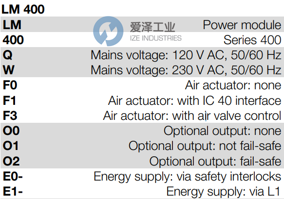 KROM SCHRODER电源模块LM400WF3O0E1 天生赢家凯发一触即发工业 ize-industries (2).png