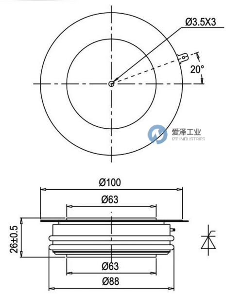 TECHSEM晶闸管KP1000A6500V天生赢家凯发一触即发工业 izeindustries.png